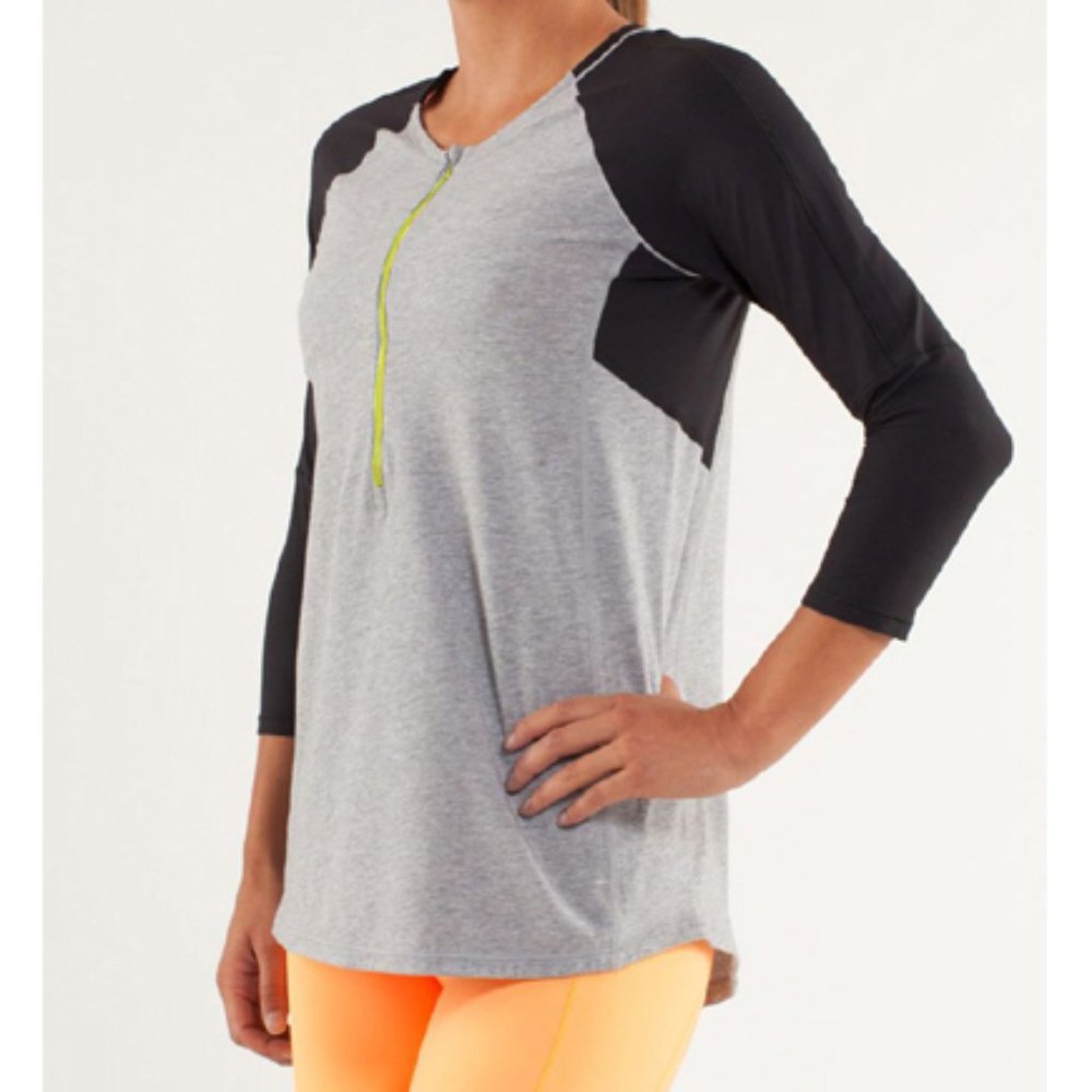 Lulu Ivivva Play It Cool Half-Zip Shirt Spin City Sports Active V-Neck Henley